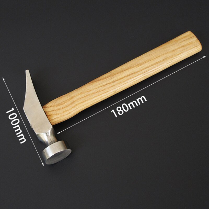 1Pcs Cobbler Shoe Repair Hammer Wood Handle Leather Work Shoemaking Repairing Remmending Shoe Tool