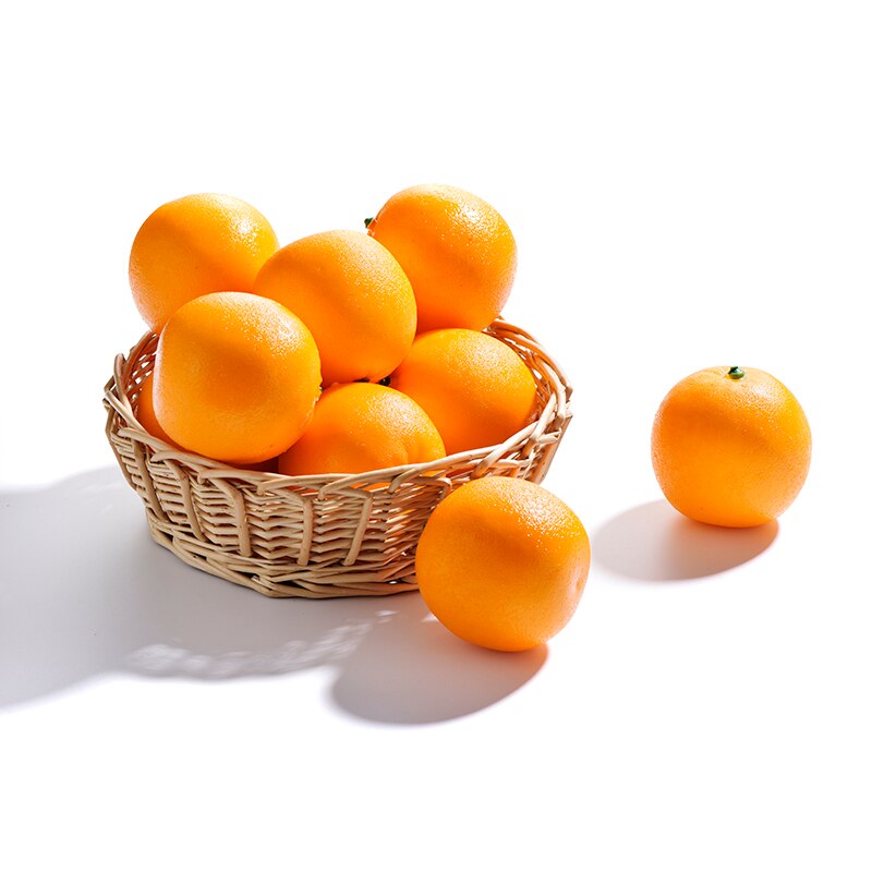 1 Pc Decoratieve Kunstmatige Fruit Oranje Vruchten Nep Cognitieve Leermiddelen Fruit Eva Plastic Props Voor Winkel Display