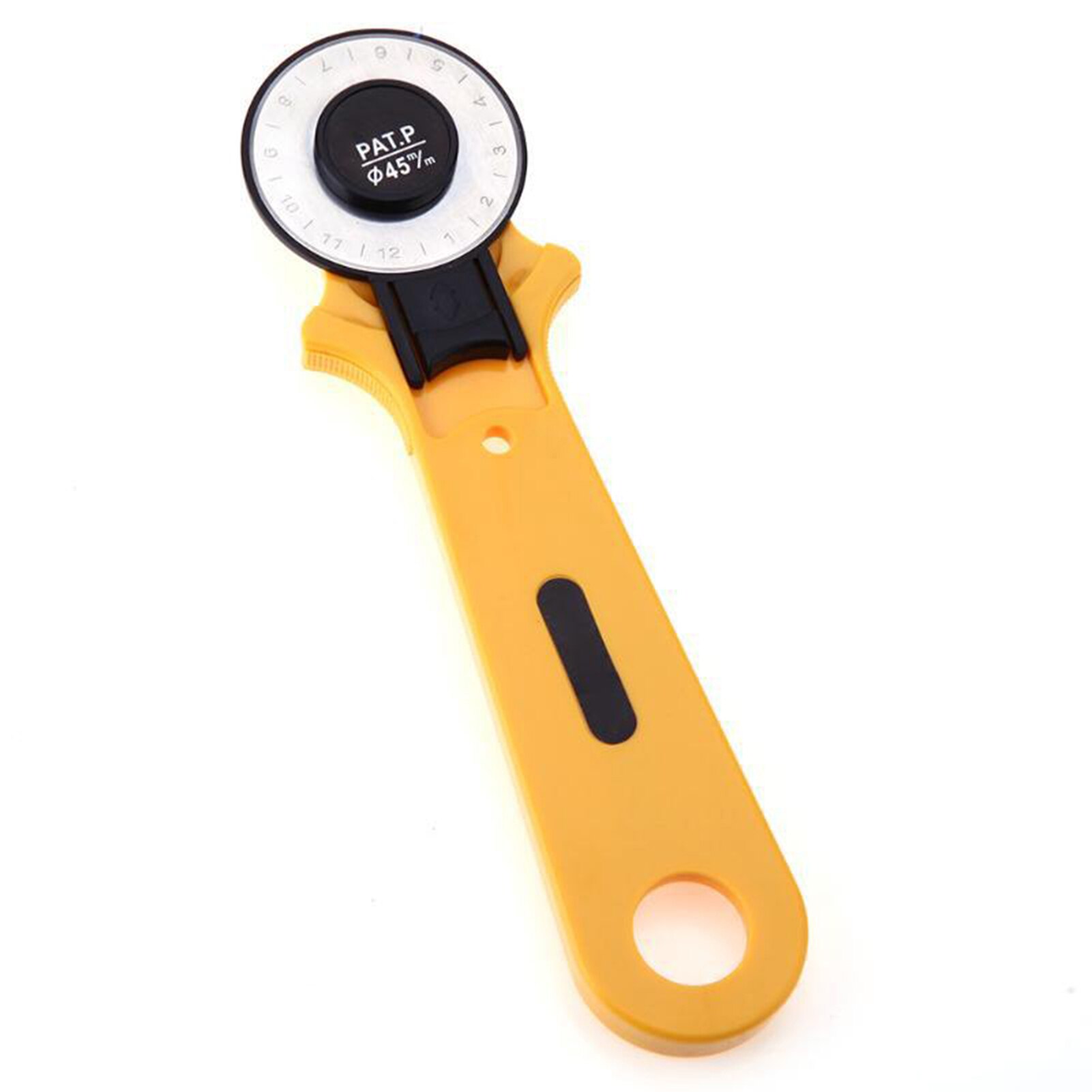Titanium Coated Rotary Cutter Patchworks Cutter Voor Doek Papier Fiber Film Lederen Tapijt Hfing: 45mm  Yellow