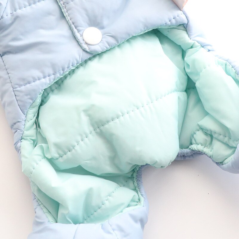 Ropa para perros pequeños, monos Yorkshire, ropa de invierno, chaqueta cálida para mascotas, abrigo para perros y gatos, mono de plumón para cachorros