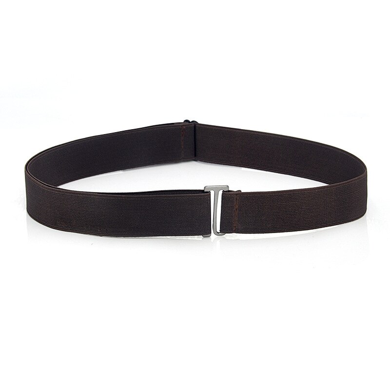Elastische Stretch Taille Riem Platte Gesp Vrouwen Effen Kleur Zachte Onzichtbare Jeans Broek Riem No Show Verstelbare Size Elastische Band