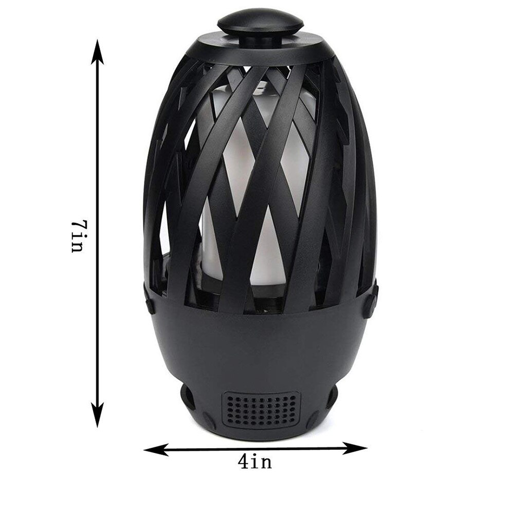 BTS 596 Bluetooth Lautsprecher USB Ladung Führte Flamme Lichter draussen Tragbare LED Flamme Fackel Atmosphäbetreffend Lampe für Camping, nacht, Tisch
