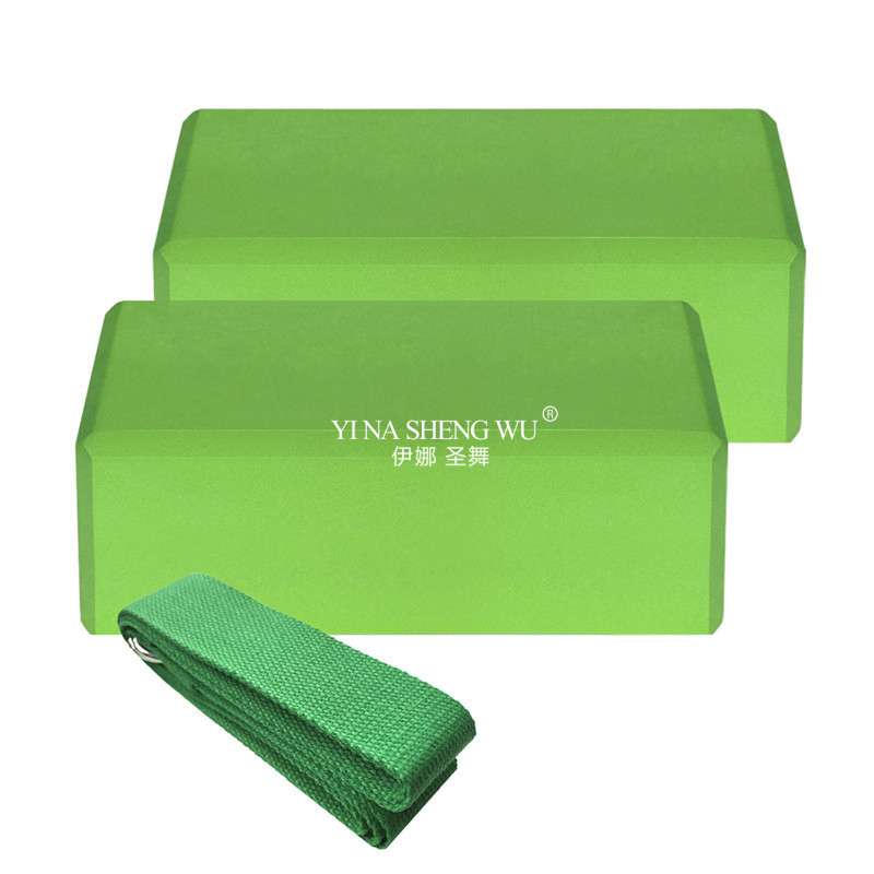 2 blocchi yoga EVA 1 pezzo blocchi di stabilità della cinghia yoga in cotone set di cinghie yoga per la meditazione yoga pilates yoga