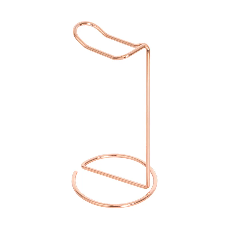 Kopfhörerhalter Edelstahl Kopfhörer Aufbewahrungshalterung Desktop Universal Unterstützung Metall Aufhänger Haushalt Büro Gold: Rosa