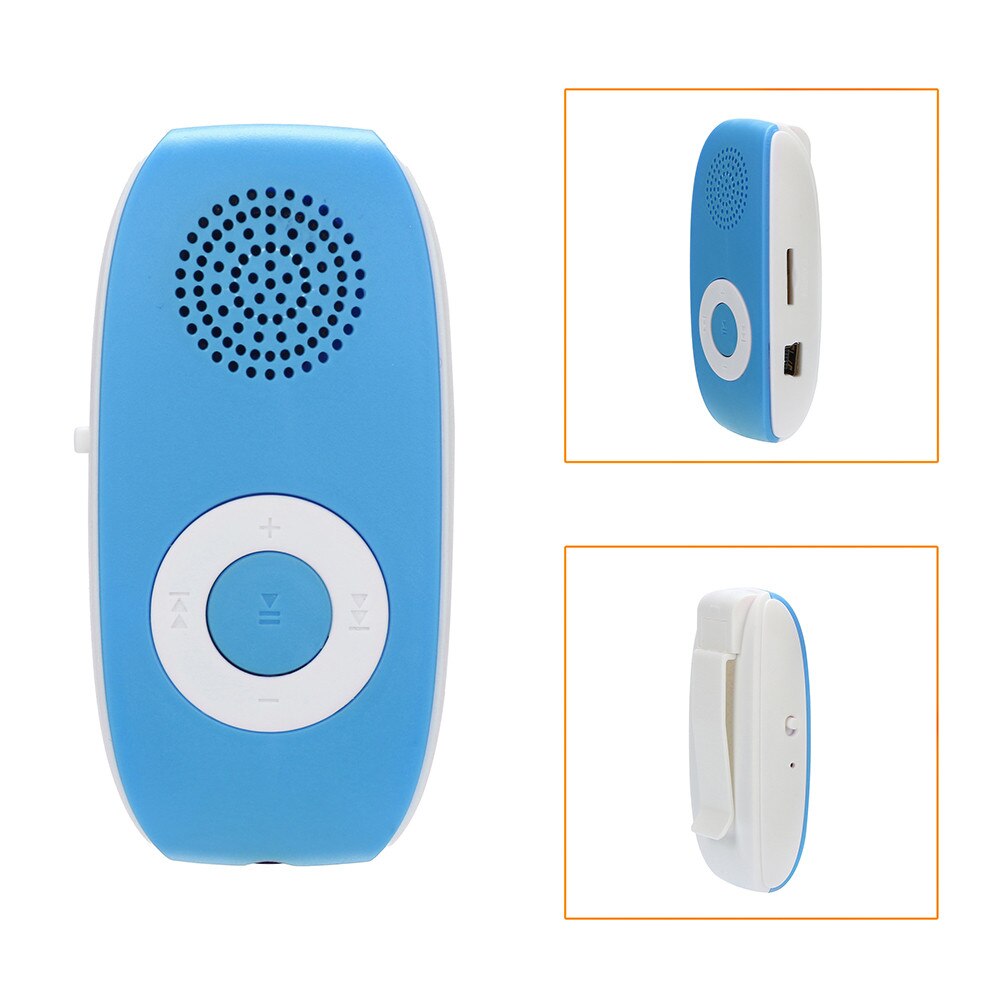 MP3 Player Music Media Audio Music Player Clip USB MP3 Player Support SD TF Card 32GB Sport Music Media Built-in Speaker