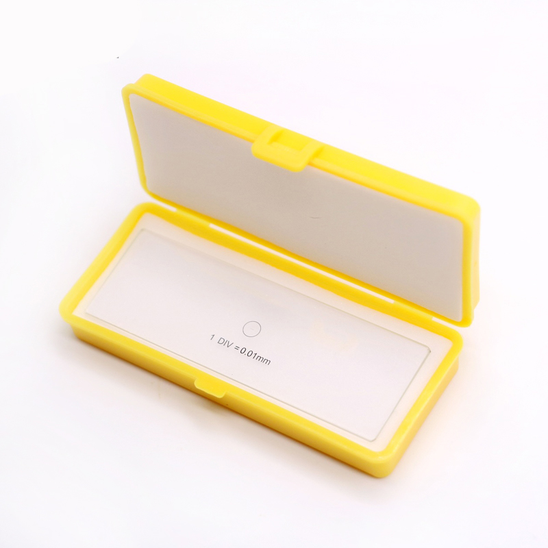 Optical Glass Microscope Stage Micrometer Camera Measuring Tools Calibration Slide Measurement Microscope Reticle Ruler: Default Title