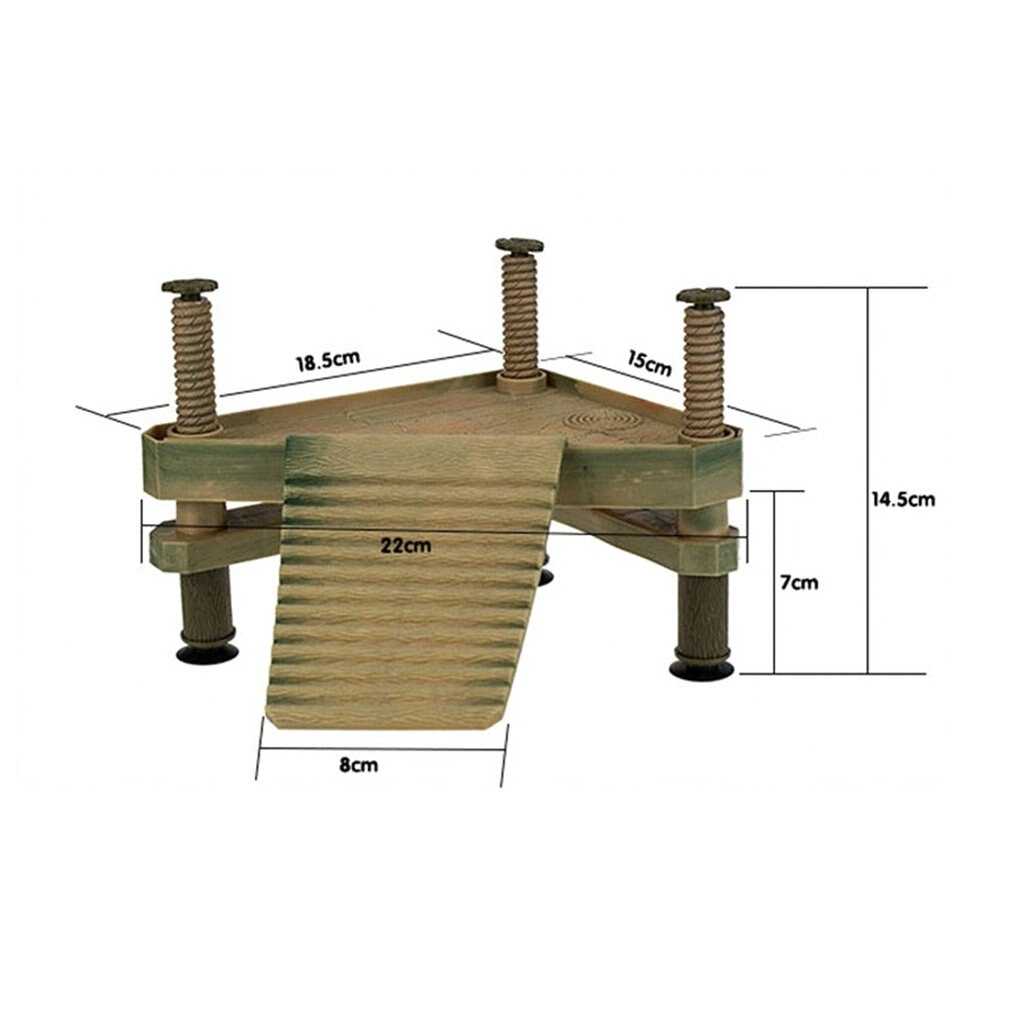 Eco-friendly Plastic Box Dock Natural Animal Turtle Pier Basking Platform Dock For Aquarium Fish Tank Decor