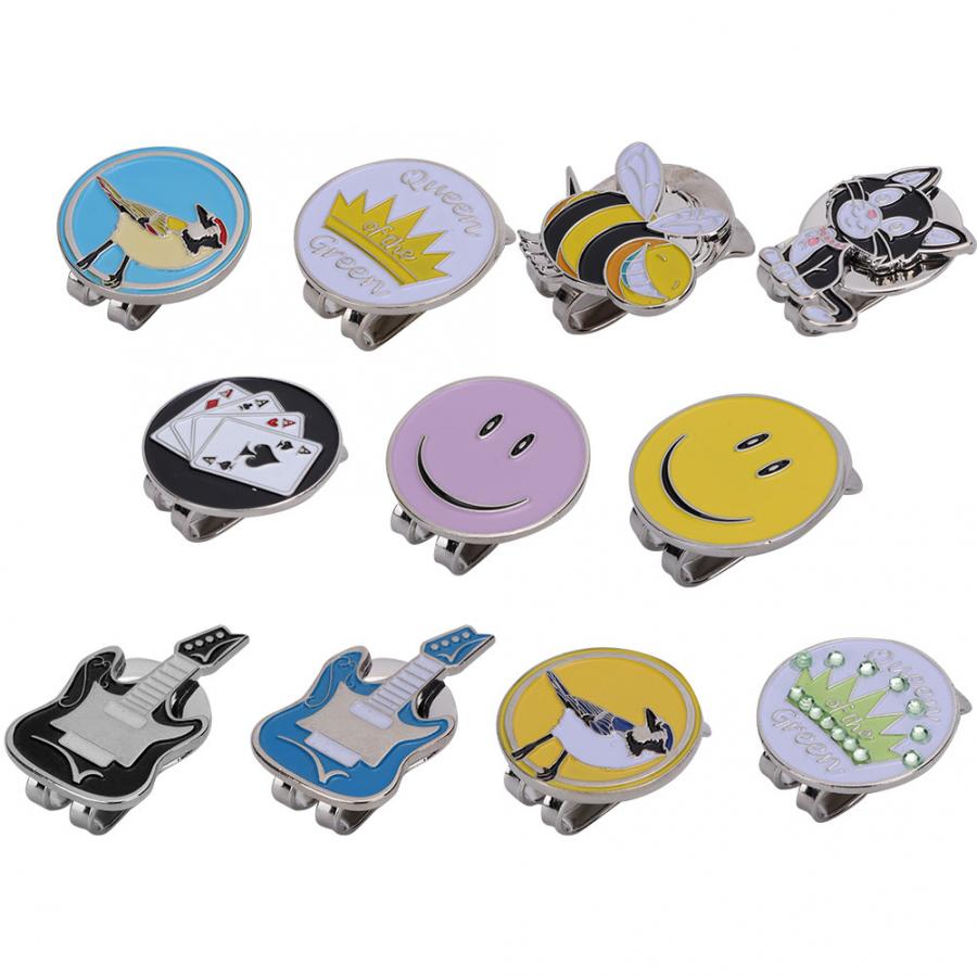 Metal Magnetic Cap Hat Visor Clip Ball Hat Cap Accessory Multiple Patterns Visor Clip Ball Maker