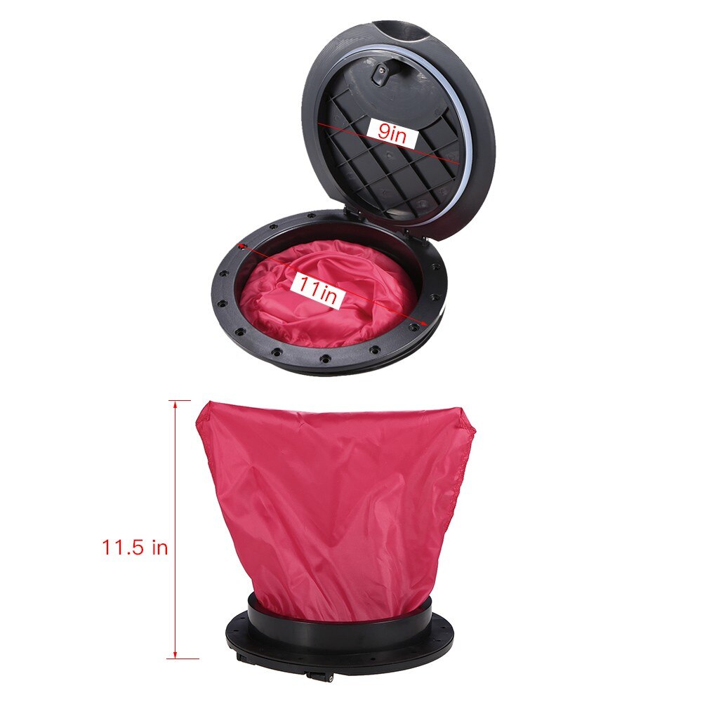 6 Inch Hole Deck Plate Kit Deck Hatch with Cat Bag for Kayak Boat Fishing Rigging Provide storage space special plastic durable