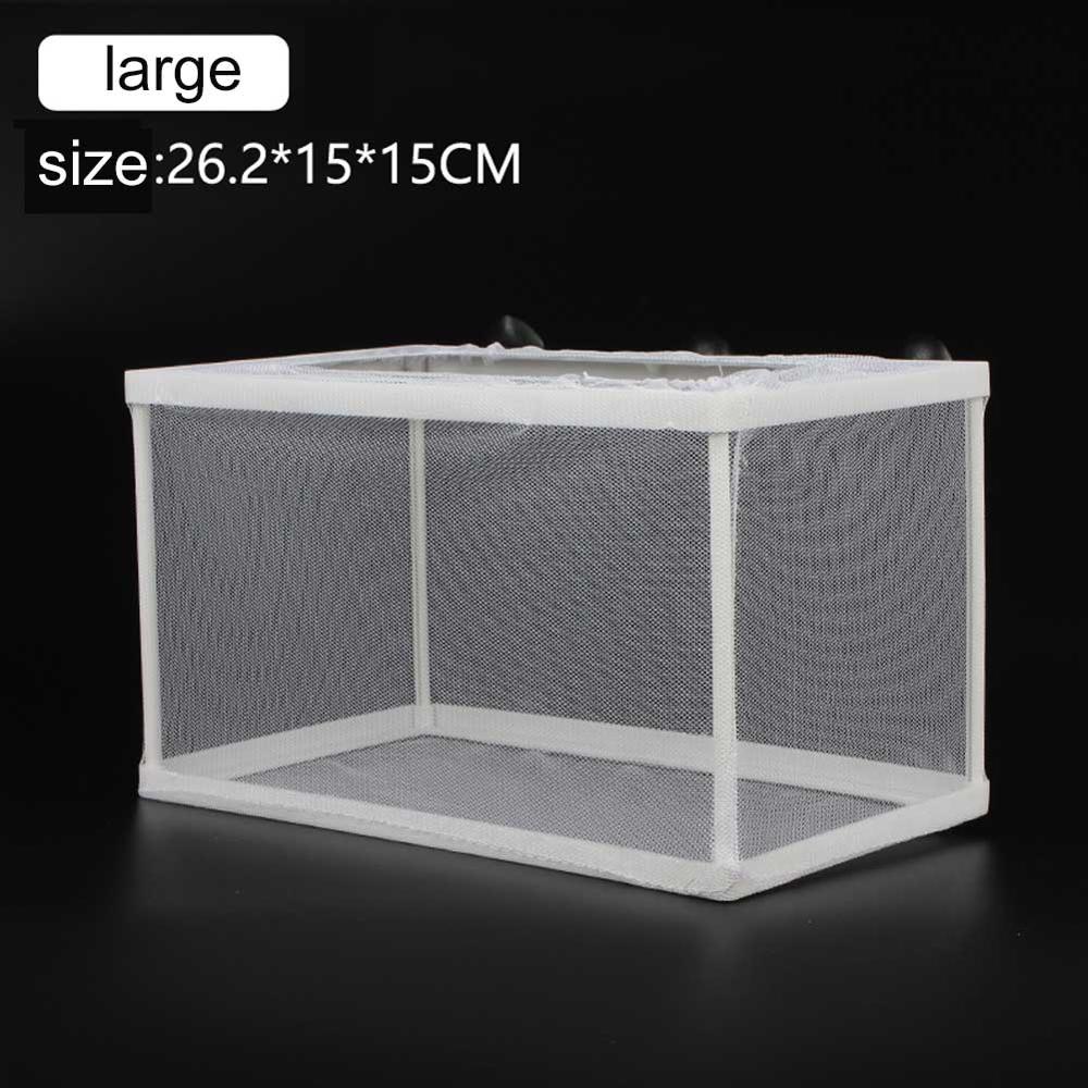 Akvariefisk opdræt opdræt boks baby fisk klækning isolering netto akvarium inkubator kasse hængende akvarium tilbehør forsyninger