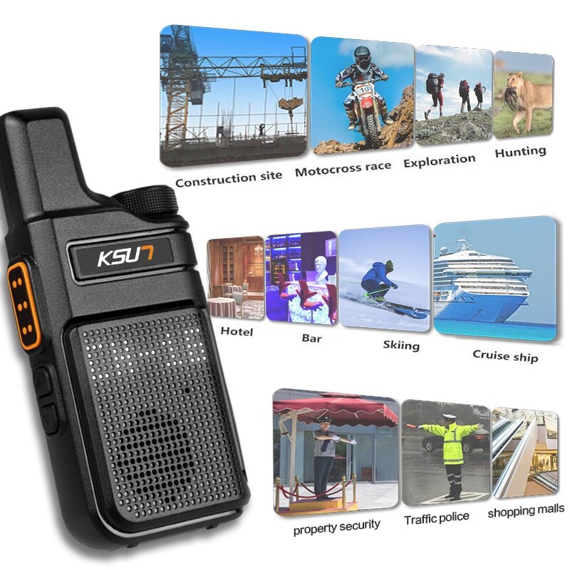 KSUN – Mini talkie-walkie Portable X-M6, Radio bidirectionnelle FRS PMR 446, petites Radios, Station de communication émetteur-récepteur 1 ou 2