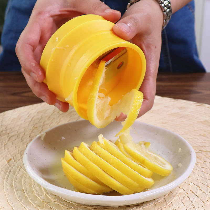 Spirale Zitrone gurke Schneidemaschine obst Zitrone Schneidemaschine Tee Einkaufen rotierenden phantasie Zitrone Tee schneiden werkzeuge spiralizer Zitrone Cutter