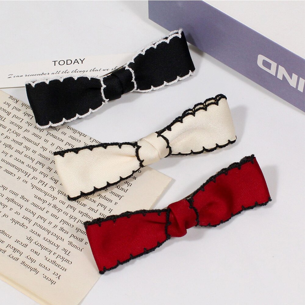 Accesorios para el cabello para niña y mujer, Blanco Simple de , diadema negra, pinza para el pelo, capucha para el pelo coreana