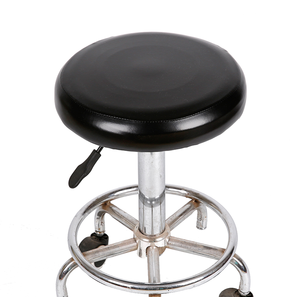 табурет Round Chair Protector Elastic PU Leather Stool Chair Cover Waterproof Chair Protector Small Round Seat Cushion Sleeve