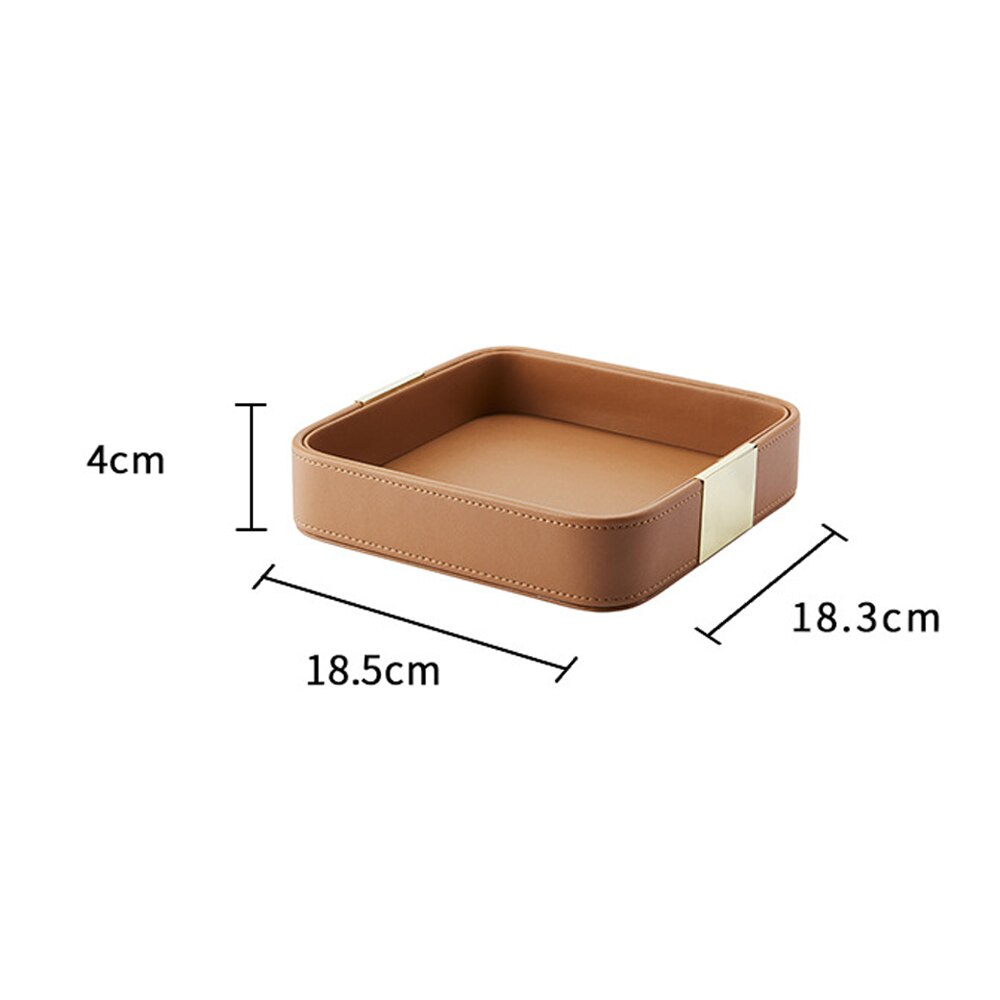 Bencross Leder Schreibtisch Ablage Quadratischen Speicher Schlüssel Tablett Europäischen-stil Schmuck Leder Schublade