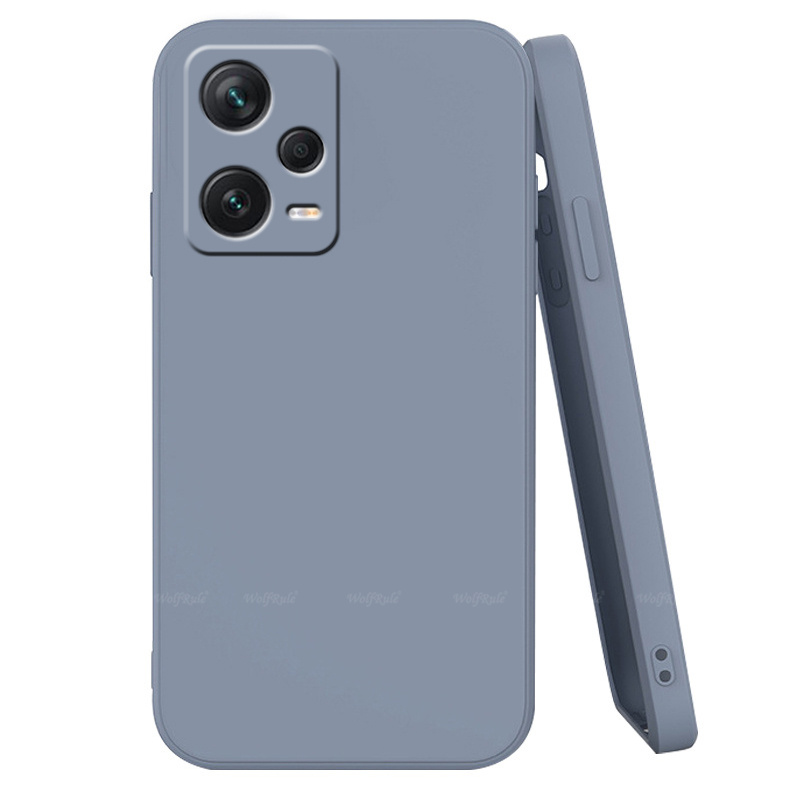 För redmi note 12 pro 5g skal täcka xiaomi redmi note 12 pro 5g fundasskydd original flytande silikonskal redmi note 12 pro 5g: Ljuslila