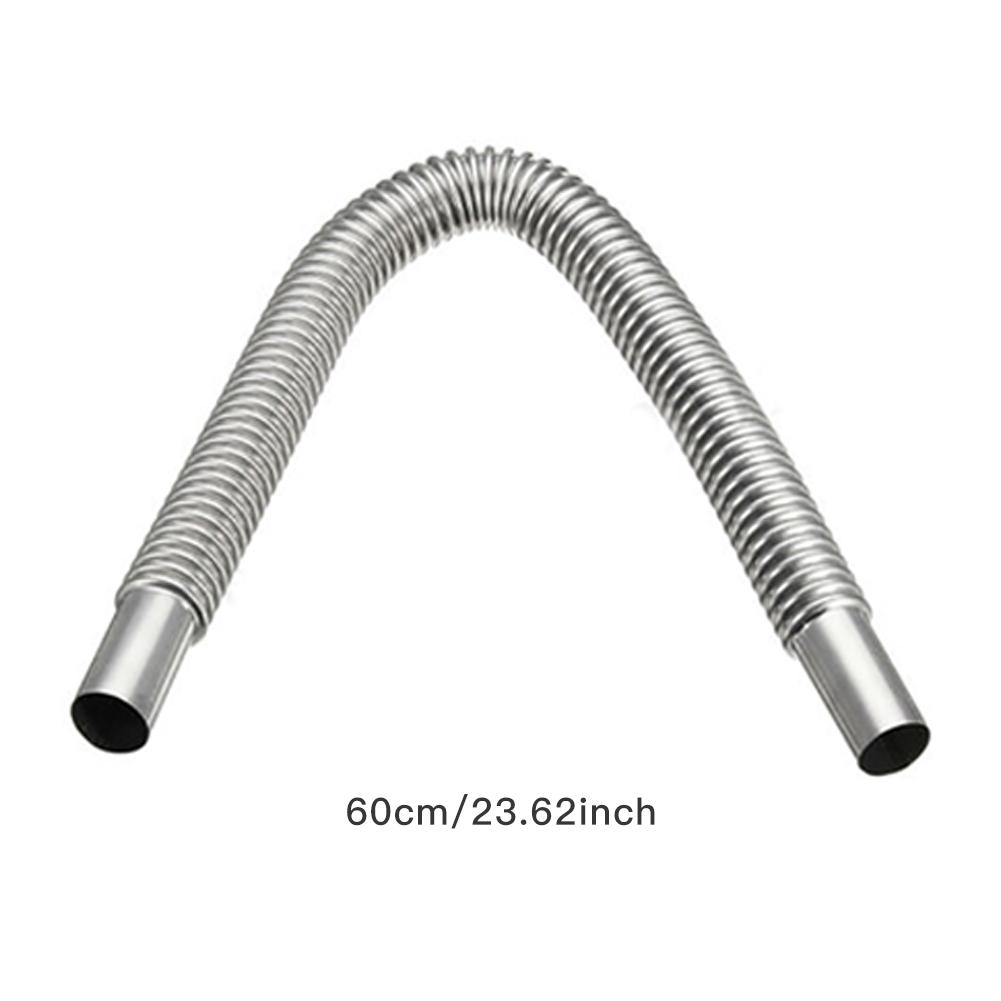 120cm Stainless Steel Air Heater Exhaust Pipe for Car Heater Parking Air Heater Fuel Tank Diesel Gas Vent: 60cm