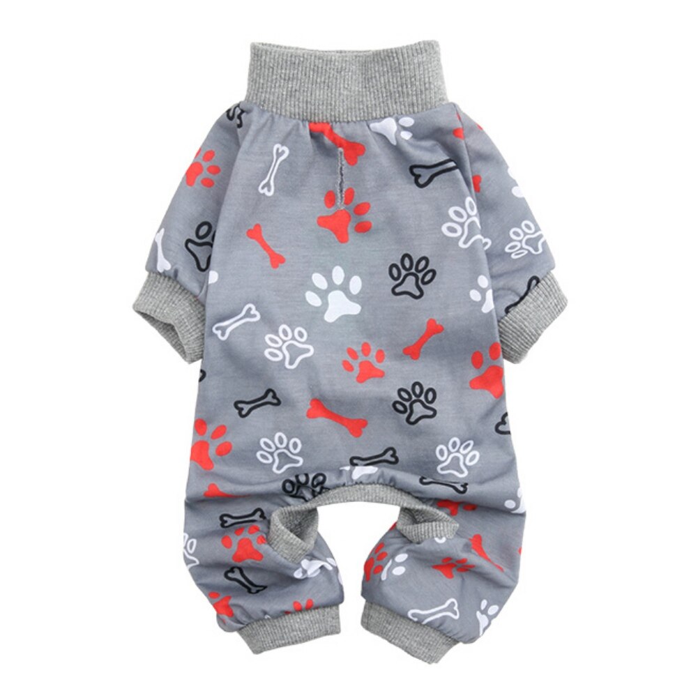 Pet Dog Cat Pajamas Autumn Winter Warm Pet Jumpsuit Clothes for Small Medium Dogs Pet Yorkies Shih Tzu Puppy Four Legged Outfits: H / L