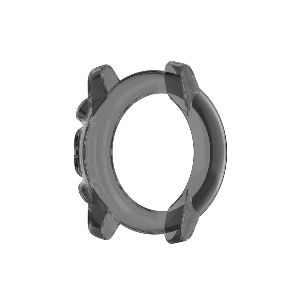 Caja de reloj inteligente para Huami Amazfit Stratos 3, funda protectora de TPU blanda para Xiaomi Amazfit Stratos 3, marco Protector de silicona: Black