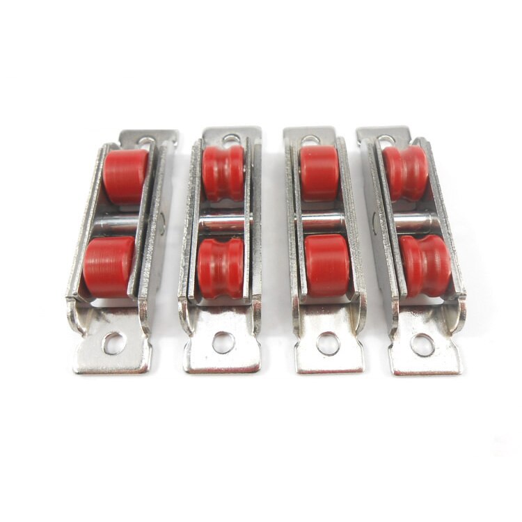 window roller sliding door plastic steel window pulley concave stainless steel wheel mute nylon roller hardware