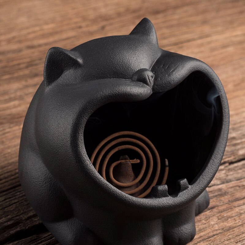 Nordic Art Retro Ceramic Small Animal Ashtray Anti-fly Ash Simple Living Room Office Ashtray Multi-functional Storage Ornaments