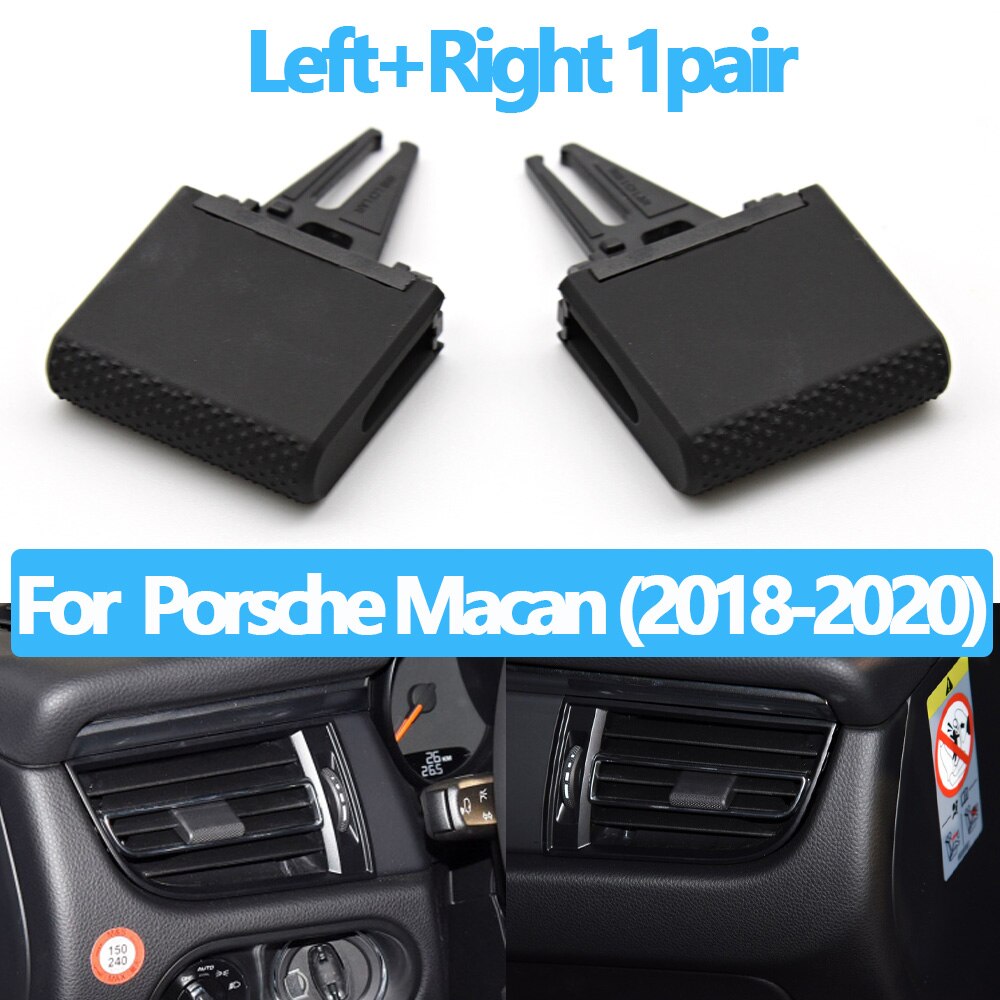 Car Front Rear Air Conditioning AC Vent Grille Clip Slider Repair Kit For Porsche Macan: NEW L AND R 2pcs