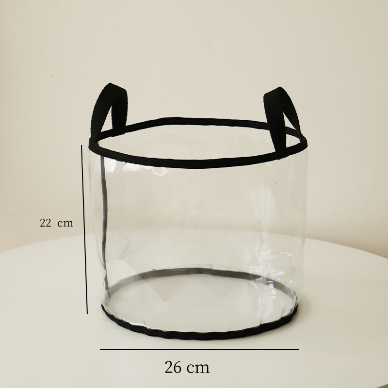 Lagerung Korb kinder Spielzeug Transparent Lagerung Eimer Große Kapazität Haushalt Tragbare Falten Buch Lagerung Box: Orange