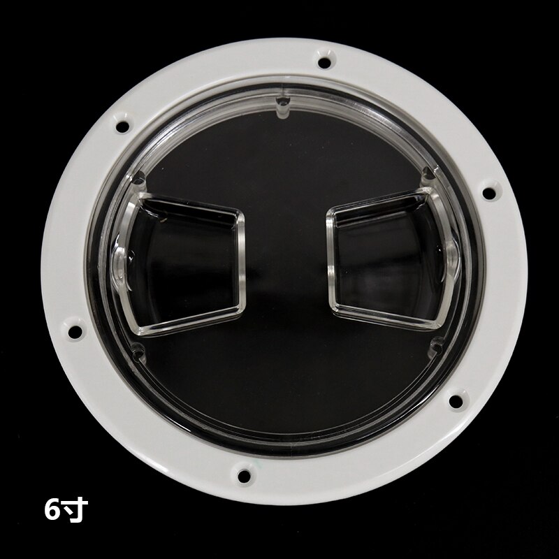 4 inch 6 inch white Screw Out Inspection Clear Deck Plate Marine bost yacht Detachable Cover RV Plastic clear