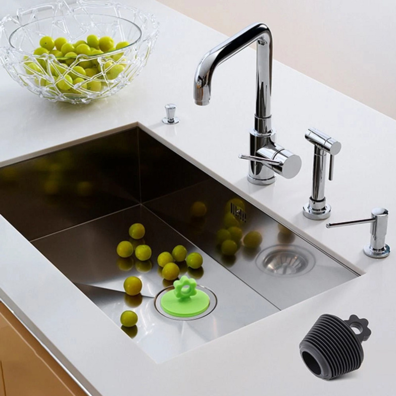 Universal- Silikon Abfluss Abdeckung Waschbecken Badewanne Bodenablauf Waschbecken Abdeckung Ablauf Stecker für Badezimmer