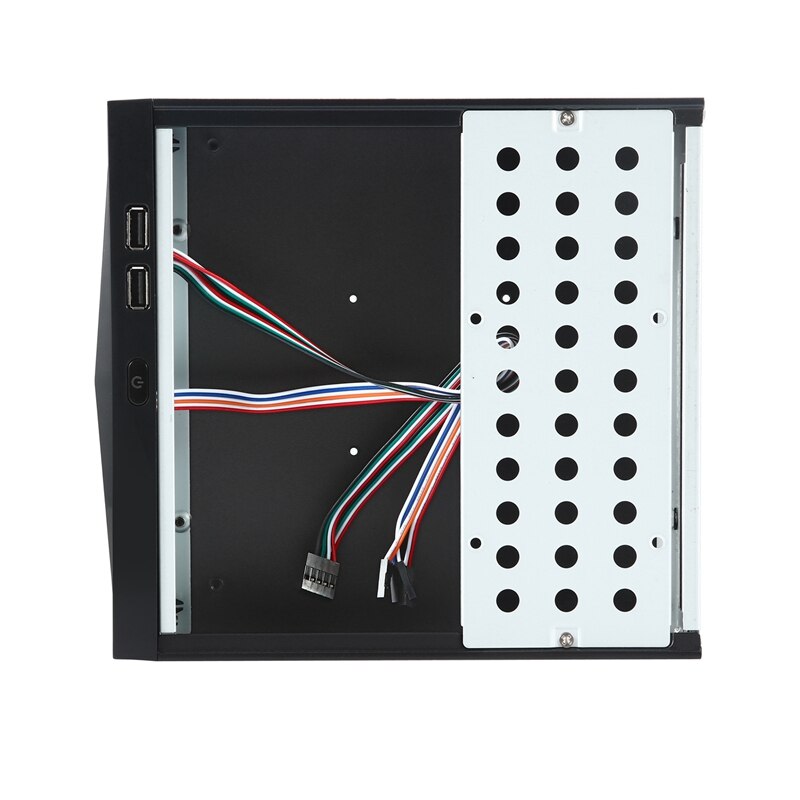 Desktop Power Supply Gaming HTPC Host Office Home 2.0 USB Mini ITX with Radiator Hole Computer Case Practical Horizontal Chis