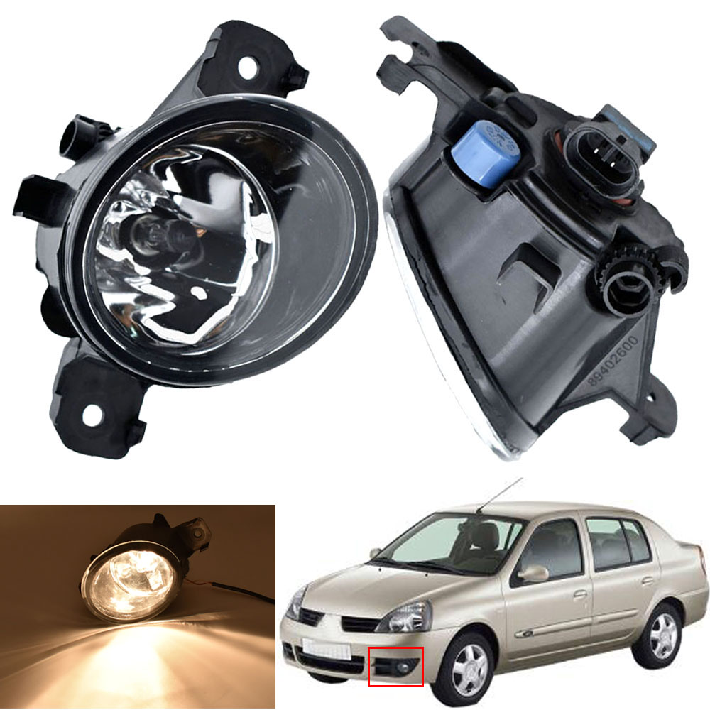 1 par de luces antiniebla LED superbrillantes para Renault Clio Koleos Laguna Espace Thalia símbolo Modus VelSatis halógeno