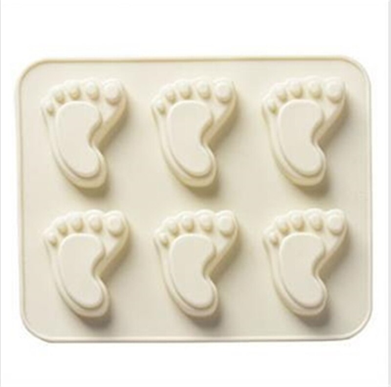 Kitchen Dining Tools Cake Mold 13x15cm DIY Silicone Cake Decorating Moulds Candy Cookies Chocolate Baking Mold Tray: Beige