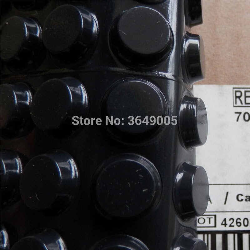 56pcs/lot SJ5012 Protective Rubber Feet with adhesive Black 12.7mm*3.6mm Cylindrical-Flat Top