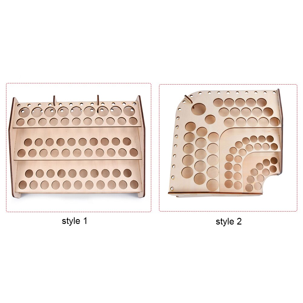 Diy træ maling rack stativ maleri blæk flaske opbevaring holder organisator pigment hylde malerier beslag børster værktøj stativ