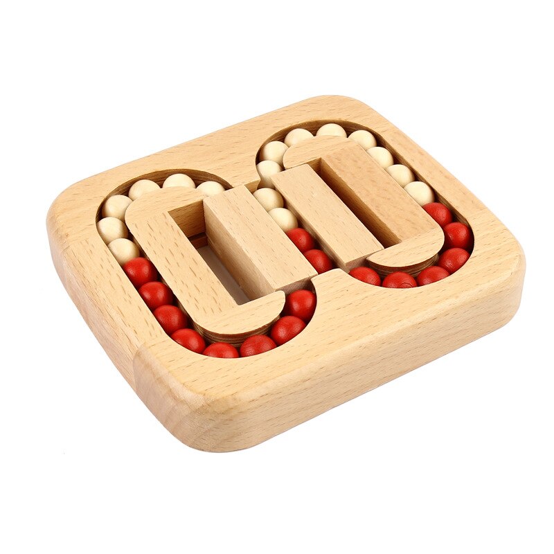 Wooden Flat Ball Maze Game Bearing Puzzle Adult Educational Loop Unlock Science anti-pressure toys