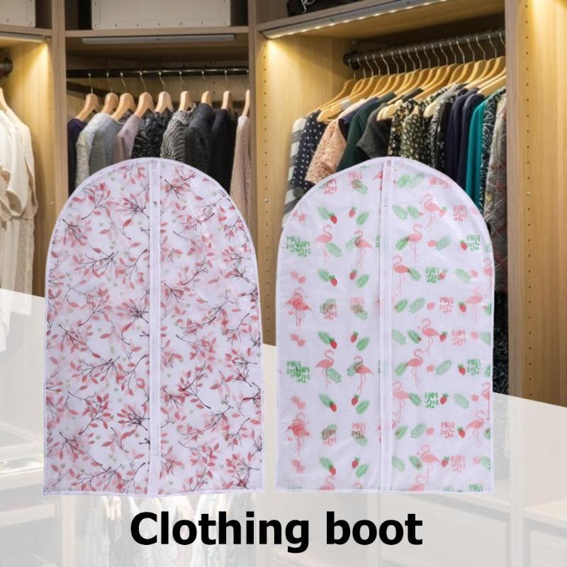 PEVA Kleidung Staub Abdeckung transparent Druck Wasserdicht Kleidungsstück Kleid Anzug Mantel Kleidung Abdeckung Hängen Tasche Kleiderschrank Lagerung Tasche