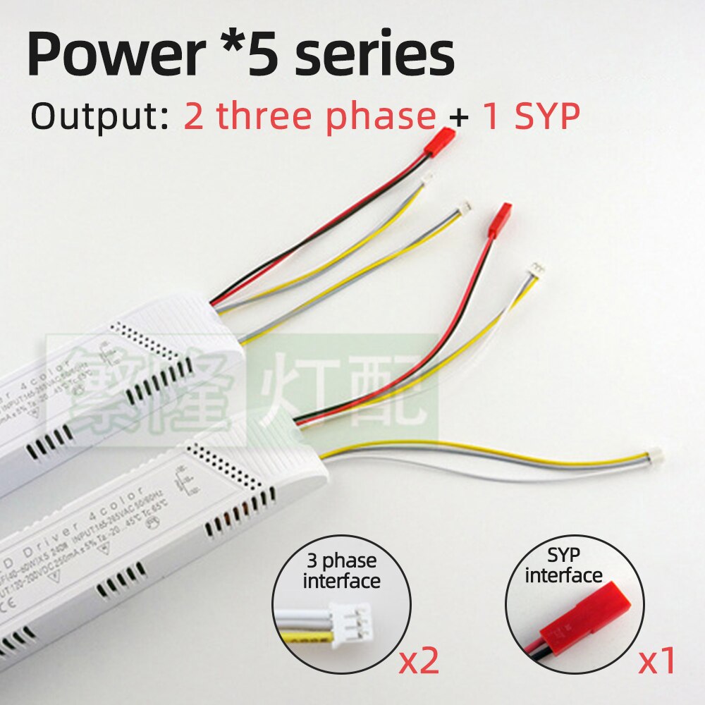 ZHMZH – plafonnier LED à 3 niveaux, alimentation à gradation, transformateur d'éclairage, 2 sorties, 230mA, pilote LED à courant Constant, 220V