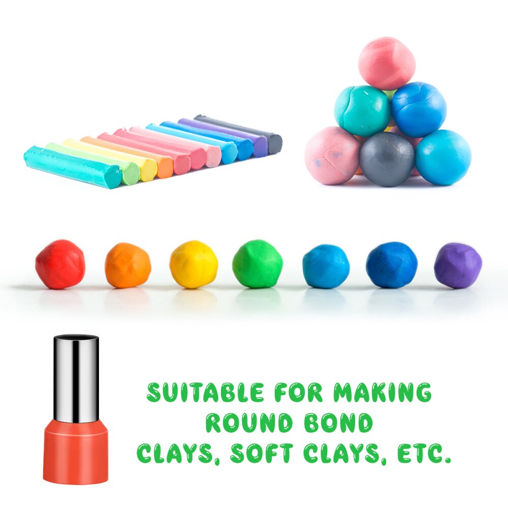 Artibetter 40 stuks ronde klei uitstekers van roestvrij staal, mini cirkelvormige uitstekers met uitsparing, mal voor polymeerklei aardewerk