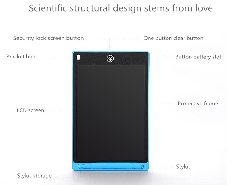LCD Graphic Tablet Writing Drawing Tablet 8.5 inch Electronic Drawing Writing Board Kid Doodle Board Business Home Message Board