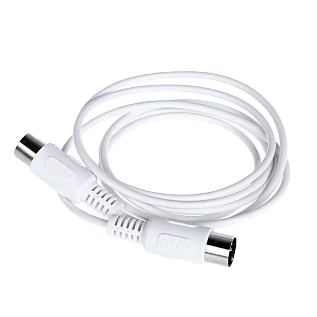 1.5m PVC White MIDI Cable Music Wire 5 Pin Male Cable for Electronic Organ Piano