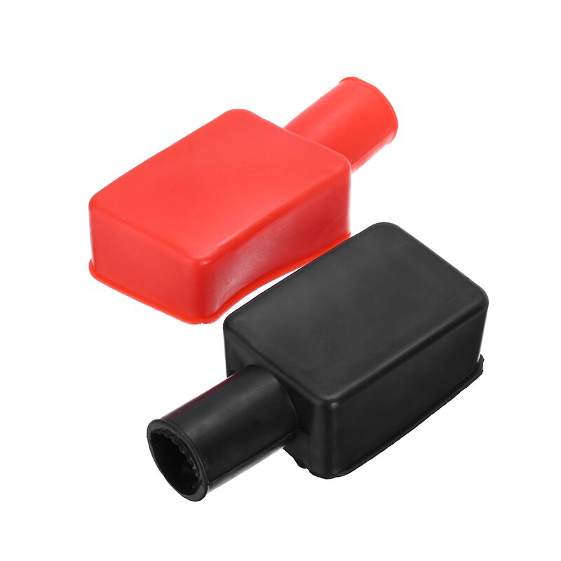 2pcs Car Battery Negative Positive Terminal Covers Cap Boot Insulating Protector Replacement Batteries Car Accessories