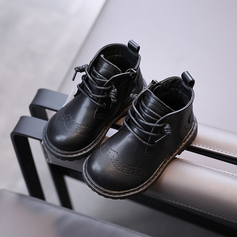 Bambini martino stivali 2020 di inverno delle ragazze morbide scarpe con la suola del piede più caldo scarpe dei ragazzi 1-3 anni vecchia versione Coreana dello stile Britannico