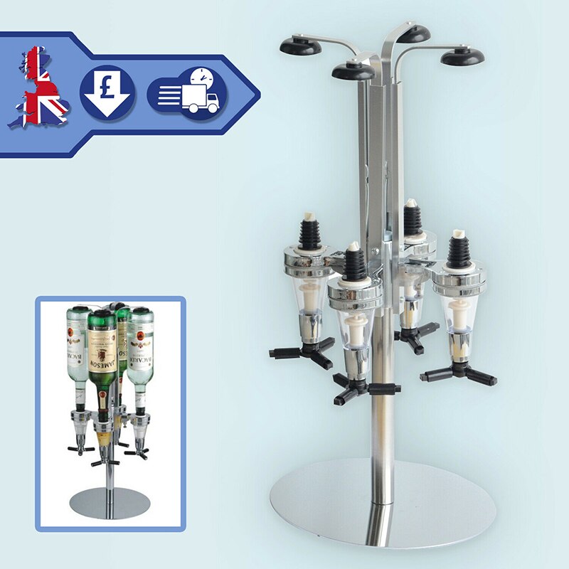 Drink Dispenser Stainless Steel Wall Mount Stand Drinks Optics Bar Butler Spirits Party Bar Kitchen Gadgets