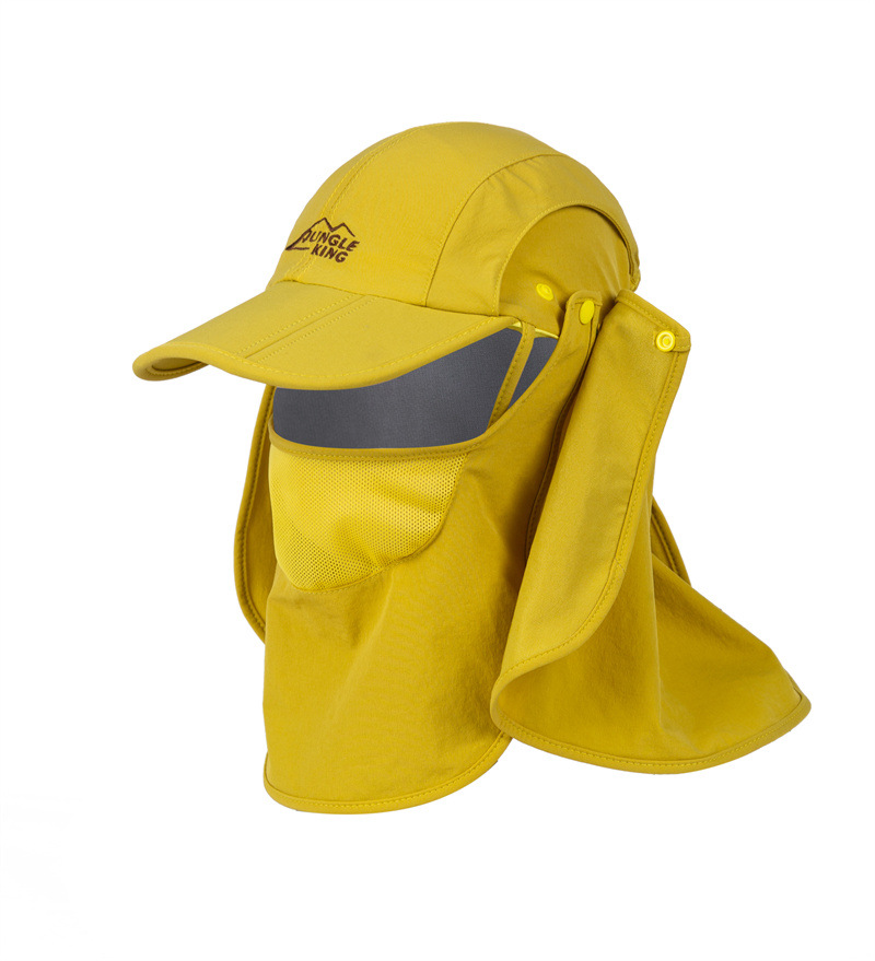 JUNGLE KING – chapeau de pêche unisexe, casquette de Protection solaire en plein air avec couvercle à rabat amovible pour le cou, pour la randonnée, MZ45,: light green1
