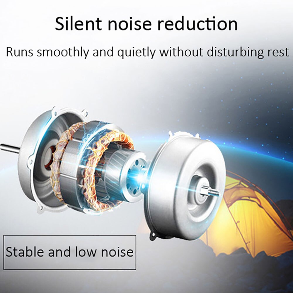 Camping Tent Usb Ventilator Licht Oplaadbare Lantaarn Draagbare Heldere Lamp Power Bank Functie