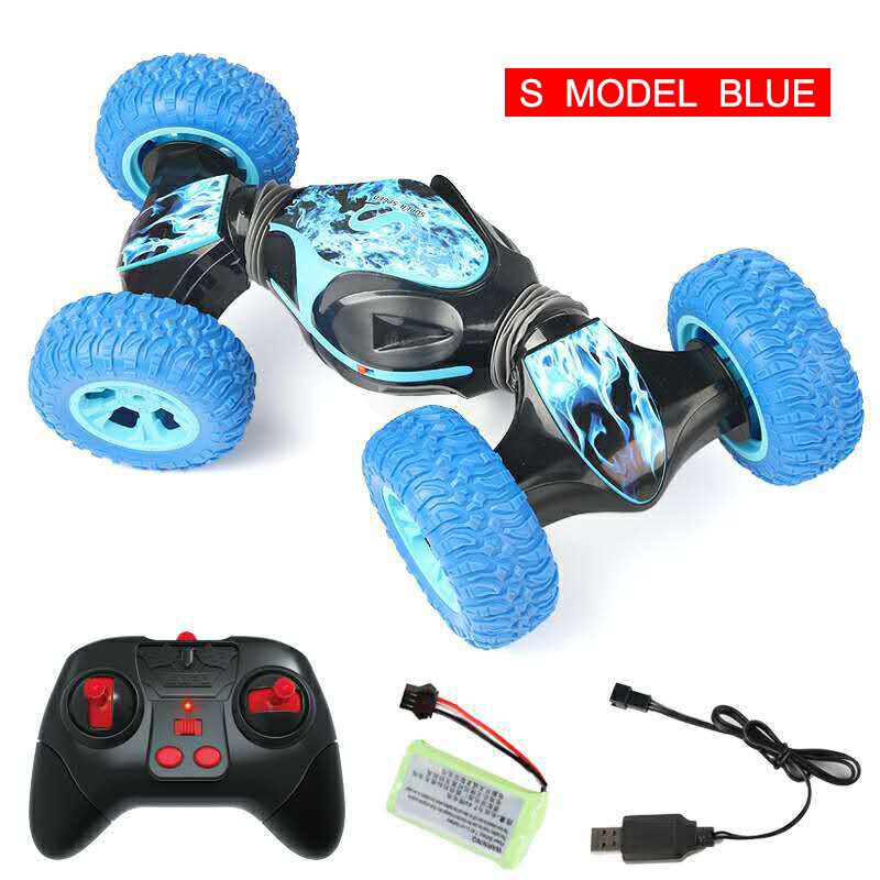Stunt RC Car Remote Control Twisting Vehicle Car Driving Toy Xmas Birthday NSV775: Blue