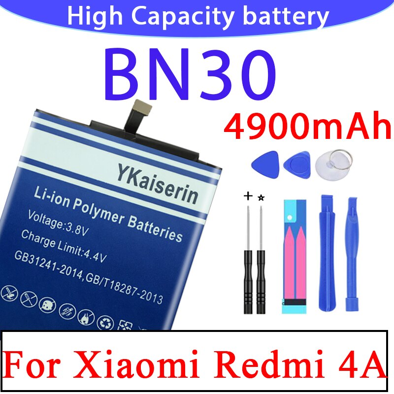 Hoge Capaciteit BM47 BM4A BN30 BN34 BN35 BN40 BN42 BN44 Batterij Voor Xiaomi Redmi 4 6 Pro 3 3S 4X 4A 5A 5 Plus 2 Bateria BM41: BN30