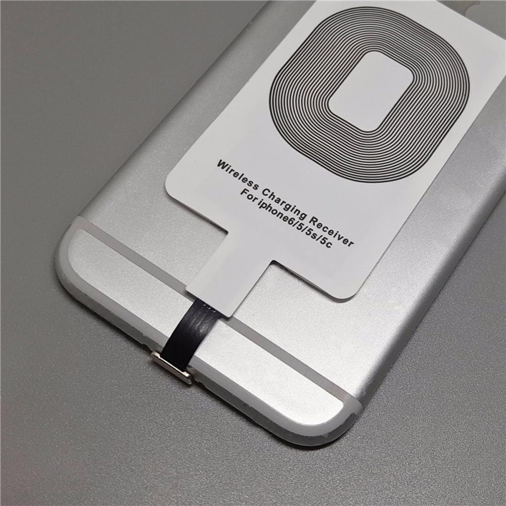 Alloet Draadloze Oplader Receiver Coil Pad Voor Iphone 5 5S 6 6S 6S Plus Ipad Mini Smart qi Draadloos Opladen Adapter Mat