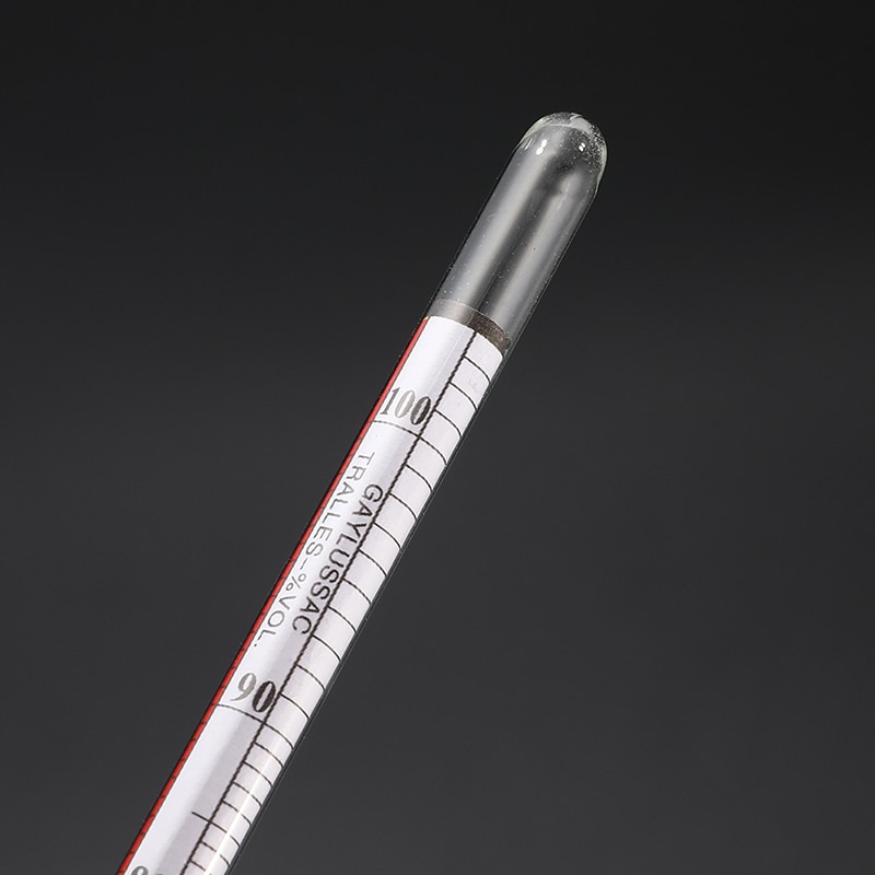 Alcoholmeter Alcohol Meter Wijn Concentratie Meter 0-100 Thermometer Vodka Whisky Hydrometer Tester Vintage Gereedschap