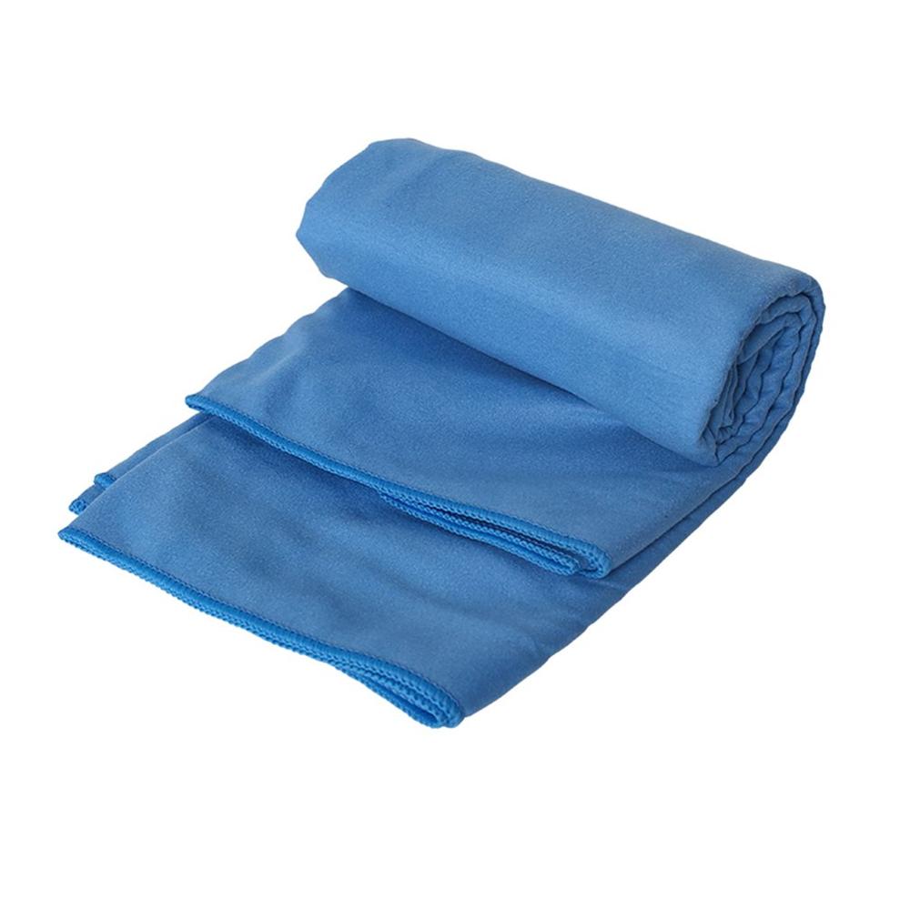 Draagbare Outdoor Snelle Droge Handdoek Reizen Effen Kleur Microfiber Handdoek voor Reizen Camping Sport Gym Zwemmen: sky blue